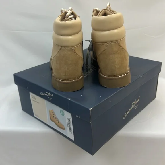 Women's Chunky Tully Lace-Up Tan Winter Hiking Boots - Universal Thread™ 8 1/2 - Picture 7 of 10